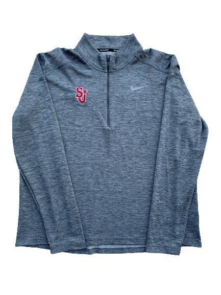 St. Johns Basketball Team Issued Quarter-Zip Pullover (Size XL)