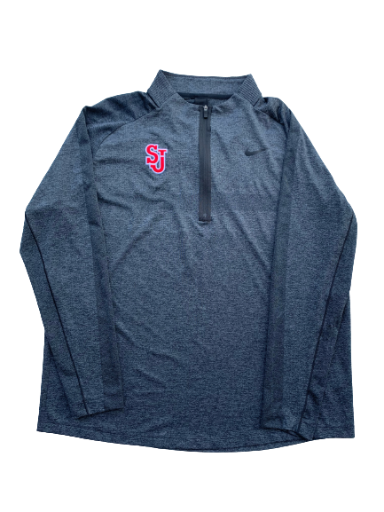St. Johns Basketball Team Issued Quarter-Zip Pullover (Size XL)