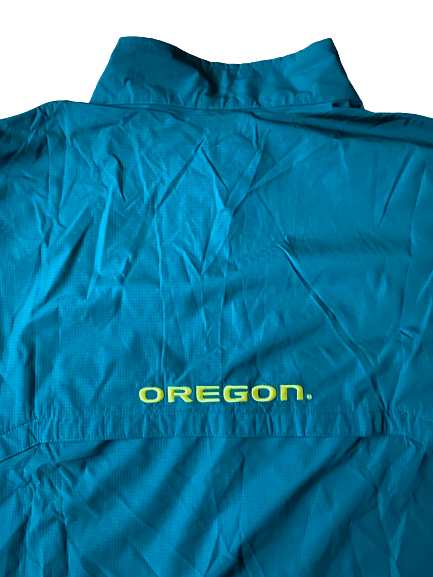 E.J. Singler Oregon Team Issued Quarter-Zip Pullover (Size XL)