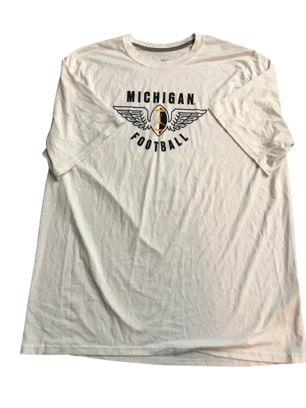 Tyrone Wheatley Jr. Michigan Football Team Issued Jordan T-Shirt (Size XXL)