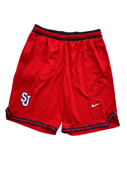 St. Johns Basketball Team Issued Workout Shorts (Size L)