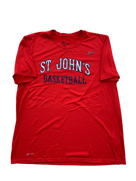 St. Johns Basketball Team Issued Workout Shirt (Size XL)