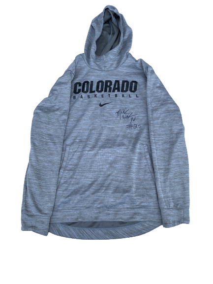 McKinley Wright Colorado Basketball SIGNED Travel Sweatshirt (Size L)