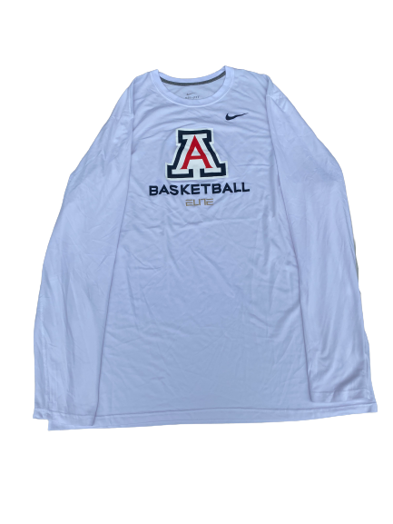Kaleb Tarczewski Arizona Basketball Team Issued Long Sleeve Shirt (Size 3XLT)