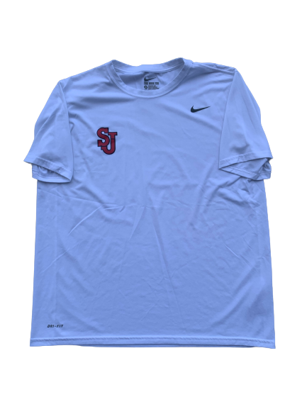 St. Johns Basketball Team Issued Workout Shirt (Size XL)