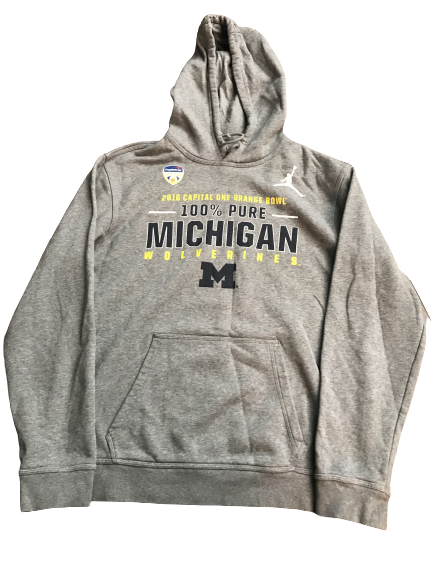 Michigan Jordan Team Issued Capital One Bowl Jordan Sweatshirt (Size M)