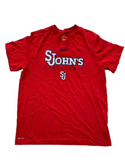 St. Johns Basketball Team Issued Workout Shirt (Size XL)