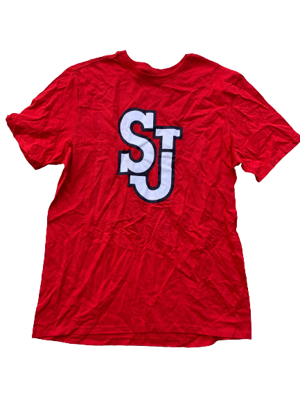 St. Johns Basketball Team Issued T-Shirt (Size L)