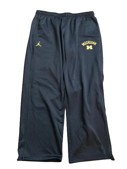 Tyrone Wheatley Jr. Michigan Team Issued Jordan Sweatpants (Size XXXL)