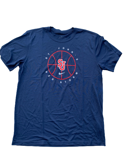 St. Johns Basketball Team Issued Workout Shirt (Size L)