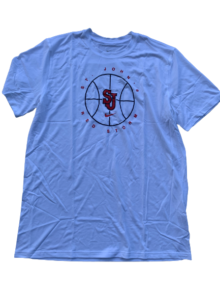 St. Johns Basketball Team Issued Workout Shirt (Size XL)