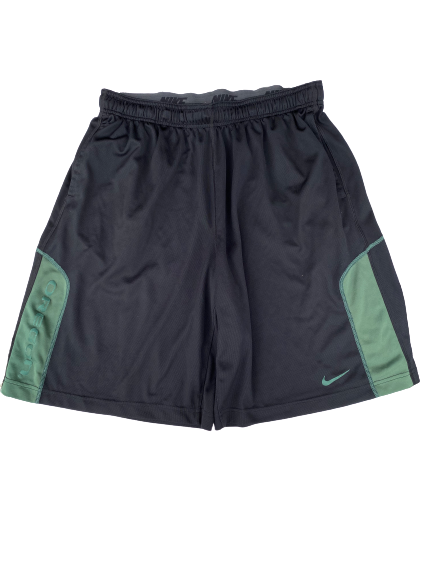 E.J. Singler Oregon Team Issued Workout Shorts (Size XXL)