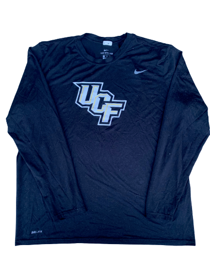 Eriq Gilyard UCF Football Team Issued Long Sleeve Shirt with Player Tag (Size 2XL)