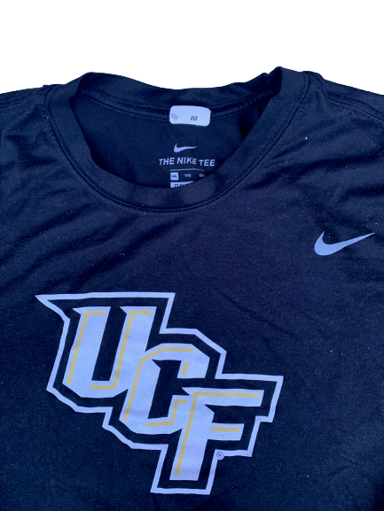 Eriq Gilyard UCF Football Team Issued Long Sleeve Shirt with Player Tag (Size 2XL)
