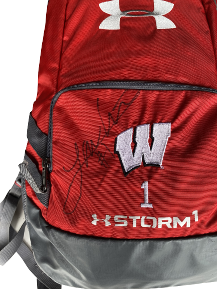 Lauren Carlini Wisconsin Volleyball SIGNED Backpack