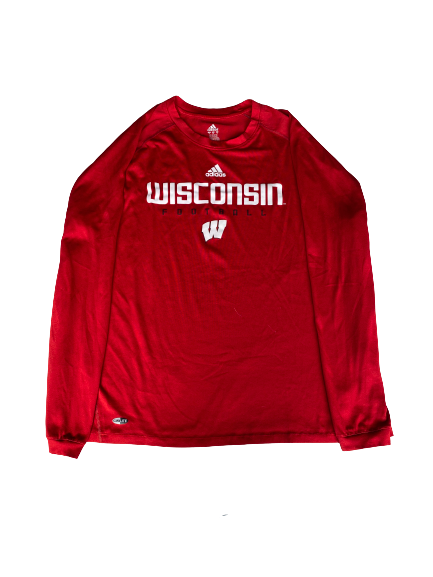 Lauren Carlini Wisconsin Volleyball Team Issued Long Sleeve Workout Shirt (Size XL)