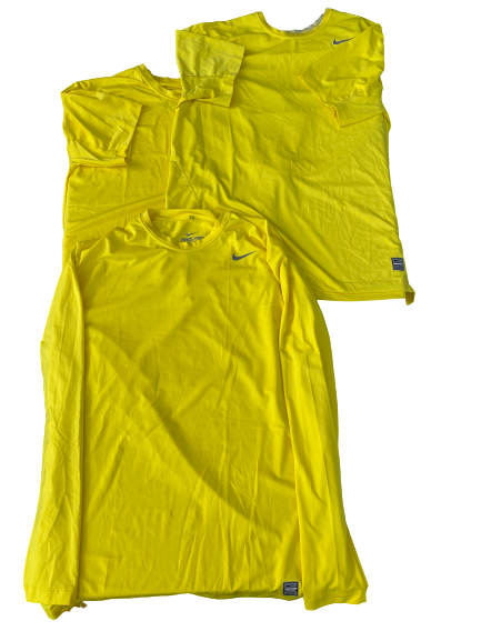 E.J. Singler Oregon Lot of 3 Nike Compression Shirts (Size XXL)
