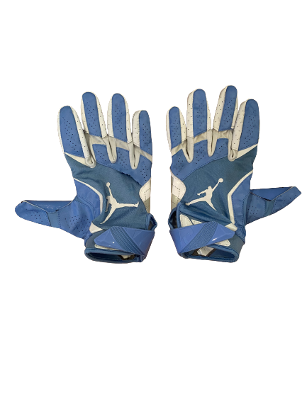 Carl Tucker North Carolina GAME WORN Player Exclusive Football Gloves - Photo Matched