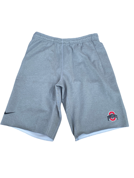 Malik Harrison Ohio State Football Team Issued Sweat Shorts (Size XL)