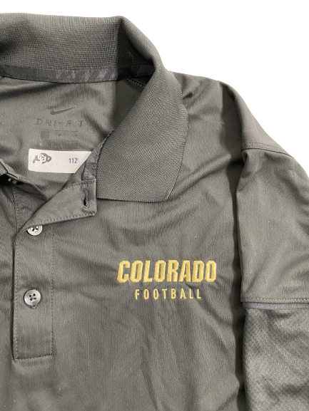 Maddox Kopp Colorado Football Team-Issued Polo Shirt (Size L)