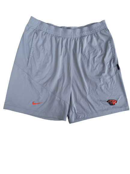 Xzavier Malone-Key Oregon State Basketball Team Issued Workout Shorts (Size L)