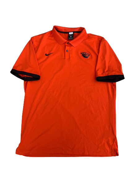 Xzavier Malone-Key Oregon State Basketball Team Issued Travel Polo (Size L)