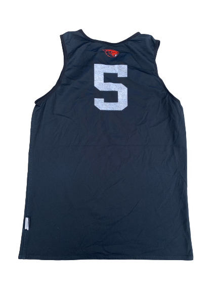 Xzavier Malone-Key Oregon State Basketball Team Exclusive Reversible Practice Jersey (Size L)