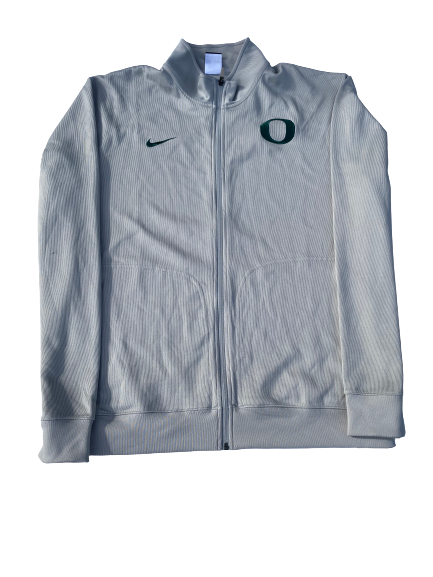 E.J. Singler Oregon Team Issued Full-Zip Jacket (Size XL)