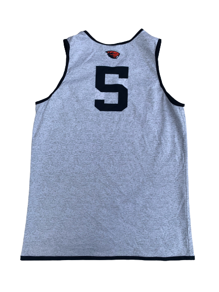 Xzavier Malone-Key Oregon State Basketball Team Exclusive Reversible Practice Jersey (Size L)
