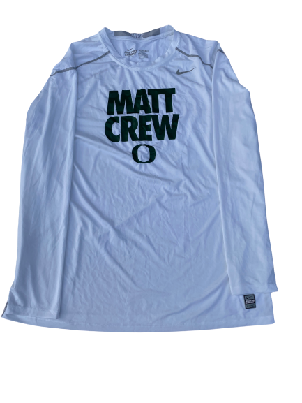 E.J. Singler Oregon Player Exclusive "Matt Crew" Pre-Game Warm-Up Shooting Shirt (Size XXL)