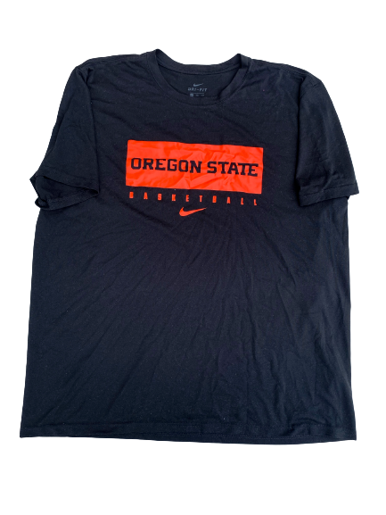 Xzavier Malone-Key Oregon State Basketball Team Issued Workout Shirt (Size 2XL)