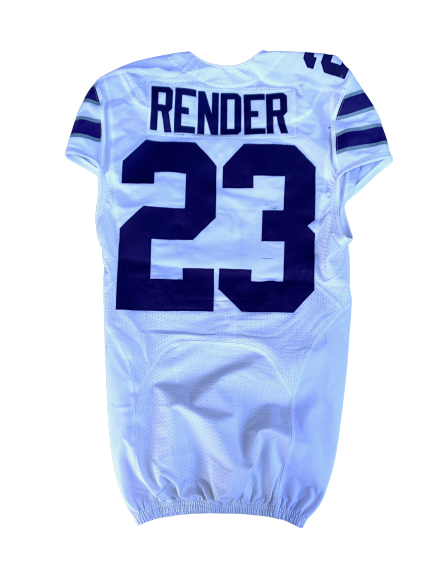 D.J. Render Kansas State 2019 Liberty Bowl Game Worn Jersey (Size 38)