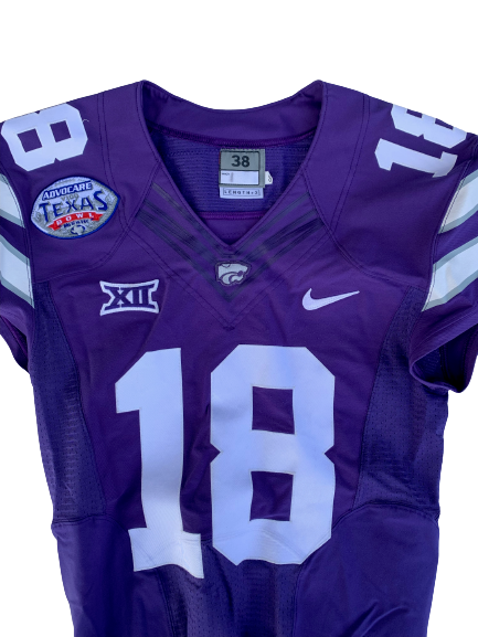 D.J. Render Kansas State 2016 Texas Bowl Game Issued Jersey (Size 38)