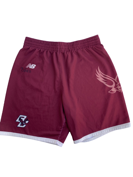Brevin Galloway Boston College Basketball SIGNED Practice Worn Shorts (Size L)
