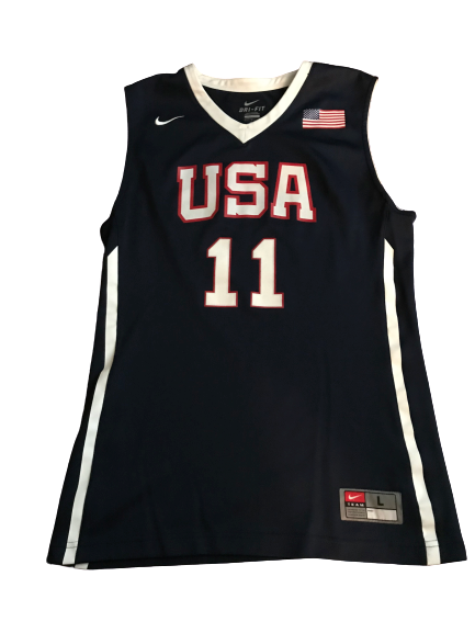 P.J. Thompson USA Basketball Game-Worn Jersey (2017 University Games) - Photo Matched