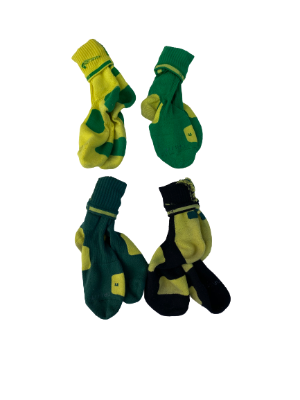 E.J. Singler Oregon Lot of 4 Team Issued Nike Elite Socks