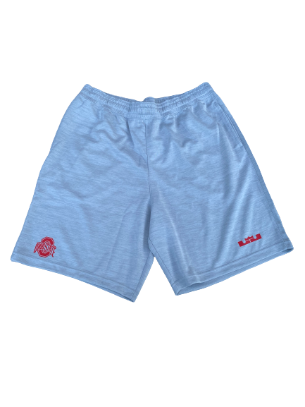 Malik Harrison Ohio State Football Team Issued Sweat Shorts (Size 2XL)