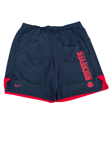Malik Harrison Ohio State Football Team Issued Workout Shorts (Size 2XL)
