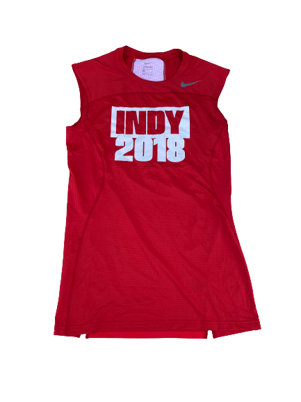 Malik Harrison Ohio State Football Player-Exclusive Fitted Workout Tank (Size XL)