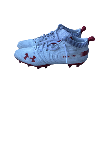 Adam Krumholz Wisconsin Football Game-Worn Cleats (Photo Matched)(Size 12.5)