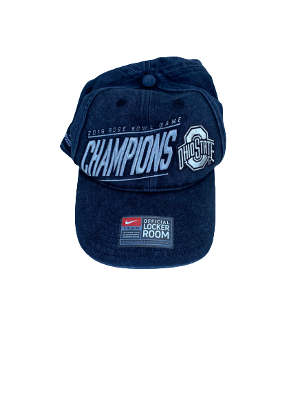Malik Harrison Ohio State Football Team Issued Rose Bowl Champions Hat