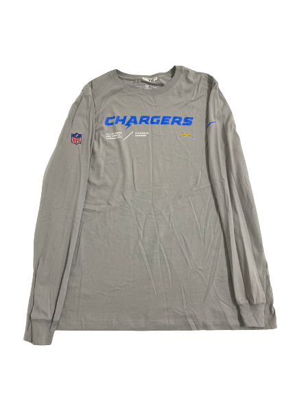 Joe Reed Los Angeles Chargers Football Team-Issued Long Sleeve Shirt (Size XL)
