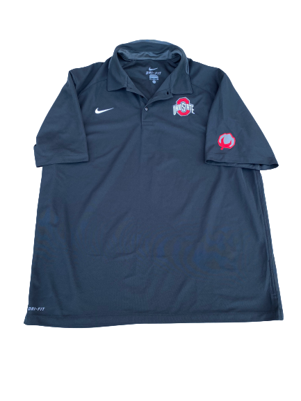 Malik Harrison Ohio State Football Team Issued Polo (Size XL)