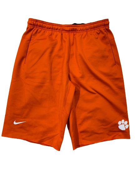 Patrick McClure Clemson Football Team Issued Sweat Shorts (Size L)