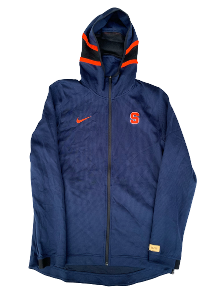 Jalen Carey Syracuse Basketball Team Issued Travel Jacket with Gold Elite Tag (Size L)