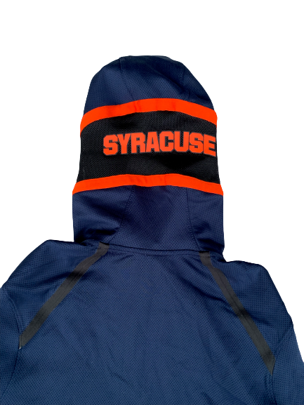 Jalen Carey Syracuse Basketball Team Issued Travel Jacket with Gold Elite Tag (Size L)