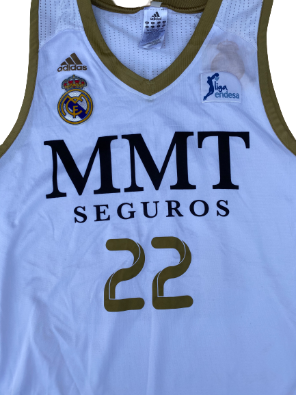 Kyle Singler Real Madrid 2011-2012 Game Worn Jersey - Photo Matched