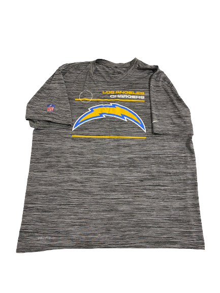Joe Reed Los Angeles Chargers Football Team-Issued T-Shirt (Size XL)
