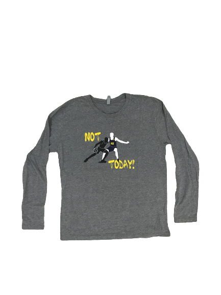 Michigan Basketball Long Sleeve "Not Today" T-Shirt (Size L)