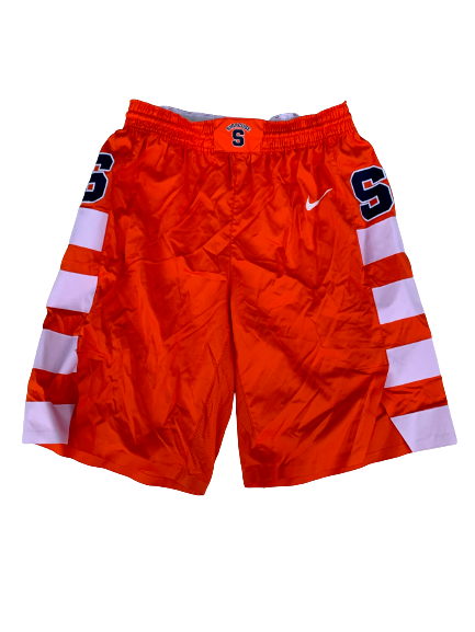 Jalen Carey Syracuse Basketball 2018-2019 Game Worn Shorts (Size 38)